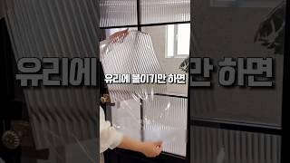 유리에 붙이기만 하면 #셀프인테리어 #시트지 #집꾸미기 #사생활보호