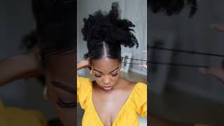 Claw Clip Hack On Natural Hair #naturalhair #clawclip #diy #naturalhairstyles