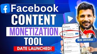 Good News Facebook Content Monetization Launched Date ! Facebook Content Monetization Tool Update