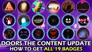 DOORS: "The Content Update" - How to Get All 19 Badges | Roblox