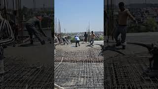  Slab casting work ‍️ #civilsite #amazing #tips #best #viral #heavycivil #atozconstructionwork
