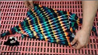 HOW TO TIE DYE | BONTINGS | DIAGONAL PLEATS | DIY | TRIPPY DYES PRODUCT