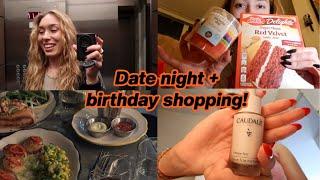 GRWM for a first date + birthday shopping!