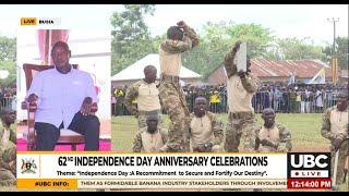 UPDF FIGHTING SKILLS; MUSEVENI PLEASED BY COMMANDO TRAINING SKILLS SHOWCASED ON INDEPENDENCE DAY