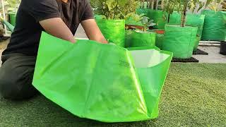 HDPE 24×12 Grow Bags for Home and Terrace Gardening Extra Thick Premium Quality Grow Bags