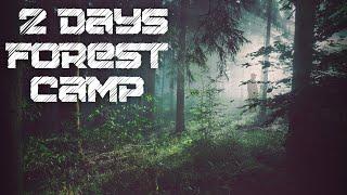 2 DAYS of camping in the forest | BUILDING a cozy shelter