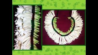 sampangi flower garland by using pinnal jadai method | how to tie sampangi flower garland