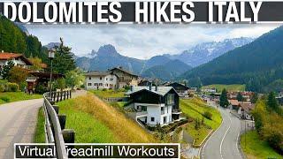  Dolomites Hiking Trail & Walking Tour-  Selva di Val Gardena - Italy Virtual Treadmill  4K