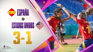 Highlights & Goals: España vs. USA 3-1 | Copa Mundial Femenina Sub-17 | Telemundo Deportes