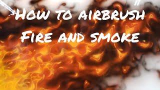 How to Airbrush Fire and Smoke - House of Kolor basecoats and candies.