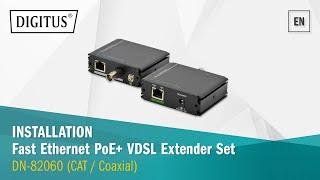 DIGITUS® Fast Ethernet PoE+ VDSL Extender Set, 500 m (DN-82060)