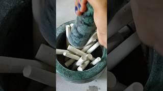 Most satisfying CHALk crush  #asmr #satisfying #crushing #chalk #shorts #short #chalkasmr