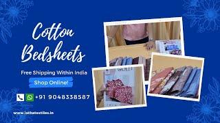 #summercollections  Cotton Bed Sheet | Rs 660 Only | Latha Textiles