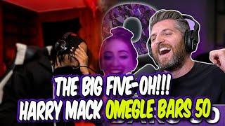 HoodFacts TV Reacts to THE BIG FIVE-OH!!! | Harry Mack Omegle Bars 50