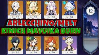 C0 Arlecchino Melt / C0 Kinich Mavuika Burn Spiral Abyss