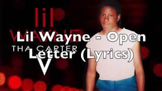 Lil Wayne - Open Letter (Lyrics) [Explicit]