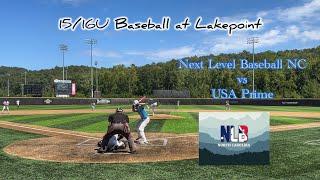 NLB NC vs USA Prime SE Scout at Lakepoint 9/08/24 #baseball