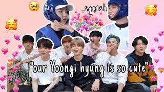 BTS calling Yoongi “cute” to keep you sane | spoiler alert: mostly Hobi and Jimin