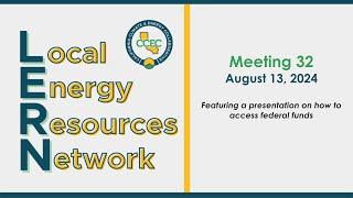 Local Energy Resource Network Meeting #32: CEC & Urban Sustainability Directors Network (USDN)