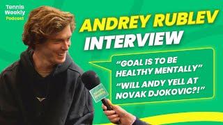 Andrey Rublev EXCLUSIVE on being "mentally healthy" in 2025, maturing and Djokovic-Murray news!