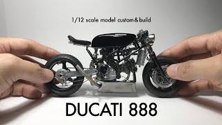 Building Tamiya 1/12 Ducati 888 Scale Model Custom