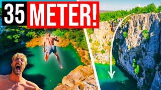 NEUER DEUTSCHER REKORD! | Flo jagt sich in eine IRRE Katze! | Klippenspringen in Frankreich 