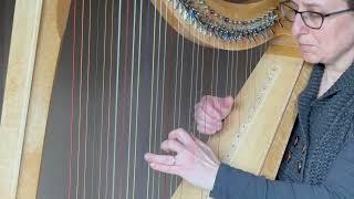 Hallelujah by Leonard Cohen, solo harp cover