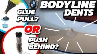 Removing BODYLINE Dents! | GLUE or PUSH? What’s best?