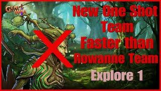 New One Shot Team Faster Than Rowanne Team for Explore 1.#gemsofwar #gemsofwarquickclear #crisp