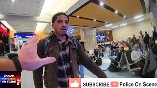 Man unleashes MAX CHAOS at the Dallas-Fort Worth Airport Concourse