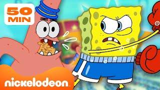 Губка Боб | Самые большие ссоры Губки Боба и Патрика! | 45 минут | Nickelodeon Cyrillic