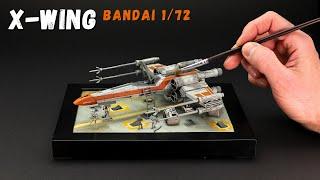 Bandai X-WING Diorama | 1/72 scale | Build, Paint & Weather | Star Wars Model