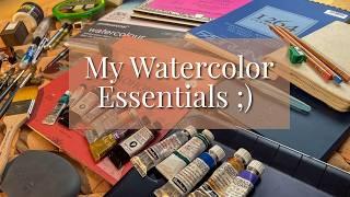 Watercolor Essentials for 2024: My Personal Must-Have Supplies