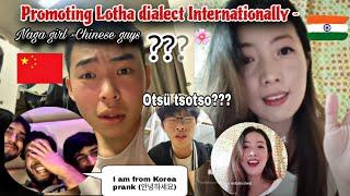 Promoting Lotha dialect Internationally |I am from Korea prank|| Naga girl ~Chinese guys|OmeTV|Arin