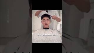 Hairstylist crying after cutting Jungkook's hair 