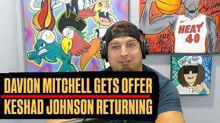 Miami Heat Make Davion Mitchell Qualifying Offer | Keshad Johnson Has Contract Picked Up For Season
