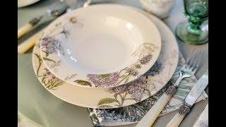 Посуда из фарфора коллекция Botanica от итальянского бренда Easy Life.