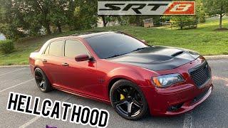 UNBOXING & INSTALLING HELLCAT HOOD ON MY SRT8 300!!