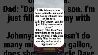 "Uncle Dave’s Bigger Nozzle: Johnny’s Mileage Observation"#funny #joke #humor
