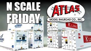 Intermodal 40' Refrigerated Shipping Containers Atlas N Scale Friday