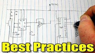 How to draw an electronic schematic