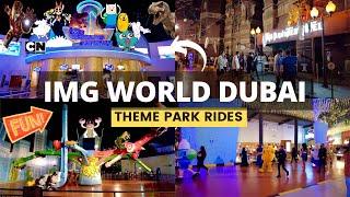 [4K] IMG Worlds of Adventure!! Indoor THEME PARK Best RIDES & ATTRACTIONS in Dubai - Walking Tour