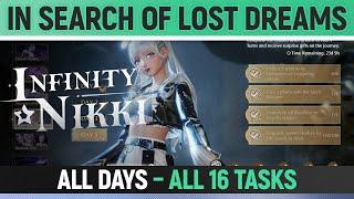 Infinity Nikki - In Search of Lost Dreams - All Days - All 16 Tasks