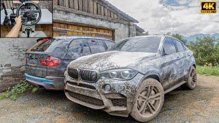 Rebuilding BMW X6 M & BMW X5 M | Forza Horizon 5 | Steering Wheel gameplay