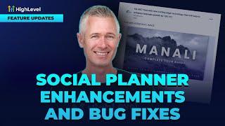 Social Planner Enhancements And Bug Fixes