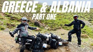 ACT Greece & TET Albania (Part 1/2) OFF-ROAD MOTORCYCLE ADVENTURE: Rivers, Rain and Ruts