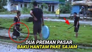 DRAMATIS !! Detik - Detik Dua Preman Pasar Ini Baku Hantam Dan Berakhir...!!