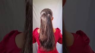 try this Voluminous ponytail hairstyle hack/#hair #hacks #hairstyle #hairtutorial #barbie #shorts