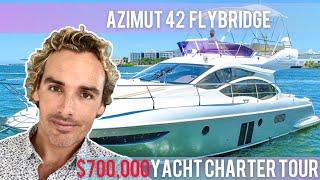 $700,000 Yacht Charter Tour : 2017 Azimut 42 Flybridge