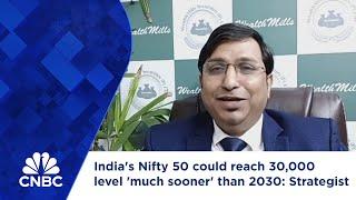 India's Nifty 50 could reach 30,000 level 'much sooner' than 2030: Strategist